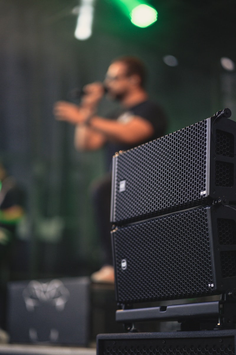 a close up of a sound mixing console